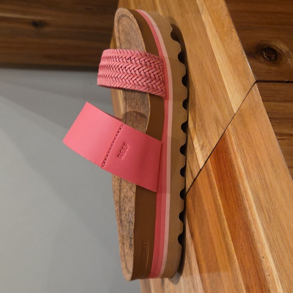 Reef Cushion Vista Hi Pink Braid Women's Sandals - Picture 2 of 7